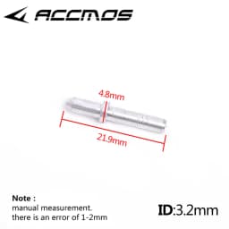 50pcs Archery Aluminum Nock Pin for ID 3.2/4.2/6.2/5.2/8.0mm Arrow Shaft Nock Compound Recurve Bow Arrows Archery (Only Pin)