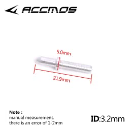 50pcs Archery Aluminum Nock Pin for ID 3.2/4.2/6.2/5.2/8.0mm Arrow Shaft Nock Compound Recurve Bow Arrows Archery (Only Pin)