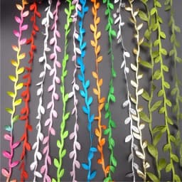10yards Silk Leaf-Shaped Handmake Artificial Green Leaves for Wedding Decoration DIY Wreath Gift Scrapbooking Craft Fake Flower