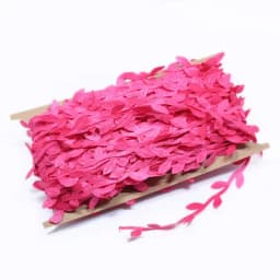 10yards Silk Leaf-Shaped Handmake Artificial Green Leaves for Wedding Decoration DIY Wreath Gift Scrapbooking Craft Fake Flower