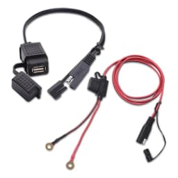 SAE to USB Cable Adapter Waterproof USB Charger Quick 2.1A Port with Inline Fuse for Motorcycle Cellphone Tablet GPS