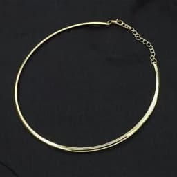 304 Stainless Steel Collar Neck Ring Necklace Silver Color Big Circle Metal Pendant Torque Statement Necklace Jewelry Findings