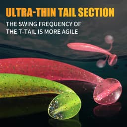 2020 NEW Supercontinent Soft Lures   Baits Fishing Lure Leurre Shad Double Color Silicone Bait T Tail