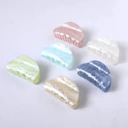 1PC Boutique Hair Clip Marble stripes Acrylic Hairpins Women Hair Crab Hair Claws Women Make UP Washing Tool Hair Accessories