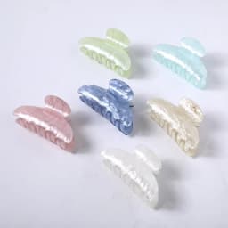 1PC Boutique Hair Clip Marble stripes Acrylic Hairpins Women Hair Crab Hair Claws Women Make UP Washing Tool Hair Accessories