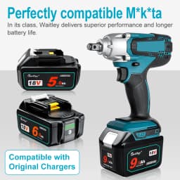 Waitley 18V Battery For Makita Power Tools Replacement Accessories BL1860 BL1850 / Li-ion Rechargeable batteries Pack