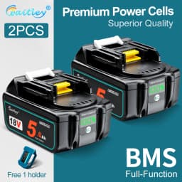 Waitley 18V Battery For Makita Power Tools Replacement Accessories BL1860 BL1850 / Li-ion Rechargeable batteries Pack
