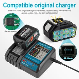 Waitley 18V Battery For Makita Power Tools Replacement Accessories BL1860 BL1850 / Li-ion Rechargeable batteries Pack