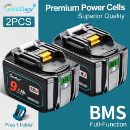 Waitley 18V Battery For Makita Power Tools Replacement Accessories BL1860 BL1850 / Li-ion Rechargeable batteries Pack