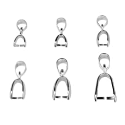 10pcs/Lot Pendant Clip Clasp Melon Seeds Buckle Pendant Connector Copper Charm Bail Beads Jewelry Findings DIY Jewelry Component