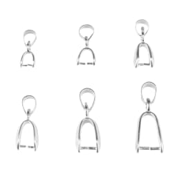 10pcs/Lot Pendant Clip Clasp Melon Seeds Buckle Pendant Connector Copper Charm Bail Beads Jewelry Findings DIY Jewelry Component