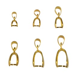 10pcs/Lot Pendant Clip Clasp Melon Seeds Buckle Pendant Connector Copper Charm Bail Beads Jewelry Findings DIY Jewelry Component