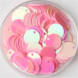 Sequin 10mm 15mm 20mm 25mm 30mm PVC Flat Round Loose Sequins Paillettes Sewing Wedding Craft Accessories with 1 Side Hole 10g