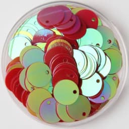 Sequin 10mm 15mm 20mm 25mm 30mm PVC Flat Round Loose Sequins Paillettes Sewing Wedding Craft Accessories with 1 Side Hole 10g