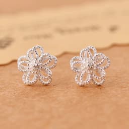 REETI 925 sterling silver flower Stud Earrings for Women Elegant Wedding Jewelry pendientes mujer moda 2019 Brincos