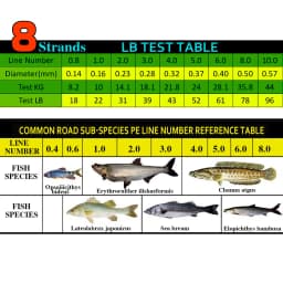 8 Strands 1000M 500M 300M 100M Multicolor Braided Fishing Line Sea Saltwater Carp Fishing Weave Extreme 100% PE JOF
