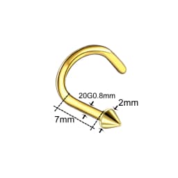 1PC 20G Steel Heart Nariz Piercing Screw Nostril Earring Piercings L Shape Nose Bone Studs Neus Rings Body Piercing Jewelry