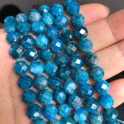 Natural Grey Labradorite Beads Faceted Loose Stone Beads For DIY Making Bracelet Necklace Jewelry Accessories 7.5'' 6mm/8mm