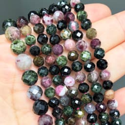 Natural Grey Labradorite Beads Faceted Loose Stone Beads For DIY Making Bracelet Necklace Jewelry Accessories 7.5'' 6mm/8mm