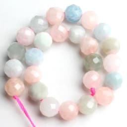 Natural Grey Labradorite Beads Faceted Loose Stone Beads For DIY Making Bracelet Necklace Jewelry Accessories 7.5'' 6mm/8mm
