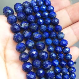 Natural Grey Labradorite Beads Faceted Loose Stone Beads For DIY Making Bracelet Necklace Jewelry Accessories 7.5'' 6mm/8mm