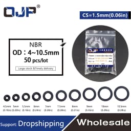 O-ring Thickness 1.5/2.4/4.6mm Cross Section CS NBR Nitrile Rubber Sealing Gasket Rubber Washer Ring Wholesale In Specifications