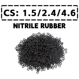 O-ring Thickness 1.5/2.4/4.6mm Cross Section CS NBR Nitrile Rubber Sealing Gasket Rubber Washer Ring Wholesale In Specifications