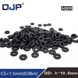 O-ring Thickness 1.5/2.4/4.6mm Cross Section CS NBR Nitrile Rubber Sealing Gasket Rubber Washer Ring Wholesale In Specifications