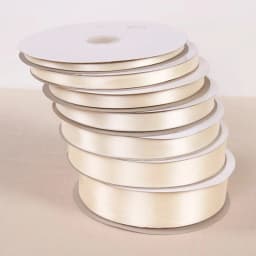 25 Yards 6/10/12/15/20/25/32/38/50/75mm Beige Color Polyester Satin Ribbon for Wedding Party Decoration&DIY Gift Wrapping Ribbon