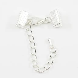 10Pcs Ribbon Leather Cord End Fastener Clasps Extender Chain Lobster Clasps Connectors For Jewelry Making Diy Bracelet Findings