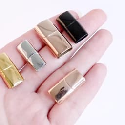 Louleur Magnetic Clasps Bracelets Connector End Clasp Flat Leather Cord Lazy Shoelace Buckle Jewelry Findings Magnets Fasteners