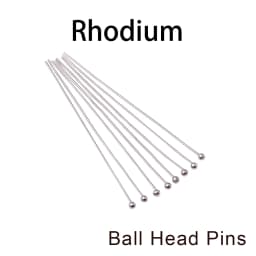 100-200Pcs/Lot 10-70mm Heads Eye Flat Head Pin Gold Plated Ball Head Pins for Jewelry Findings Making Accessories Supplies