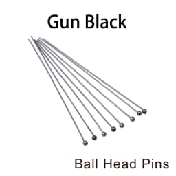 100-200Pcs/Lot 10-70mm Heads Eye Flat Head Pin Gold Plated Ball Head Pins for Jewelry Findings Making Accessories Supplies