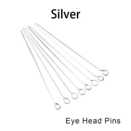 100-200Pcs/Lot 10-70mm Heads Eye Flat Head Pin Gold Plated Ball Head Pins for Jewelry Findings Making Accessories Supplies