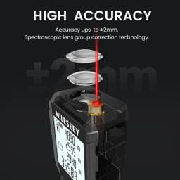 Mileseey Laser Distance Meter Electronic Roulette Laser Digital Tape Rangefinder Trena Metro Laser Range Finder Measuring Tape