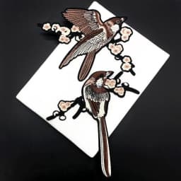 Bird Embroidered Patches Iron on Sewing Parches for Clothes Applique Embroidery DIY Supplies Crafts Sticker 1Pair FSD06