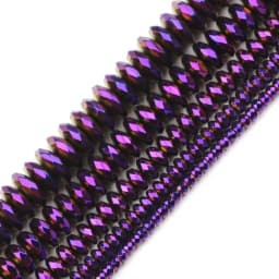 JHNBY Faceted Flat Round Hematite Ball 3/4/6/8/10mm Natural Stone Ore Gold Colors Loose Beads For Jewelry Bracelets Making DIY