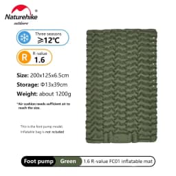 Naturehike Inflatable Mattress Camping Mattress Air Mattress Ultralight Outdoor Sleeping Pad Folding Bed Hiking Sleeping Mat