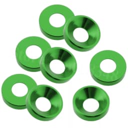 20pcs M2 M3 M4 M5 M6 Aluminum Colourful Anodized Countersunk Head Bolt Washers Gasket Red/Grey/deep Blue/Black/purple