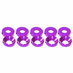 20pcs M2 M3 M4 M5 M6 Aluminum Colourful Anodized Countersunk Head Bolt Washers Gasket Red/Grey/deep Blue/Black/purple