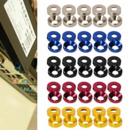 20pcs M2 M3 M4 M5 M6 Aluminum Colourful Anodized Countersunk Head Bolt Washers Gasket Red/Grey/deep Blue/Black/purple