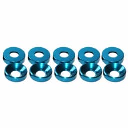 20pcs M2 M3 M4 M5 M6 Aluminum Colourful Anodized Countersunk Head Bolt Washers Gasket Red/Grey/deep Blue/Black/purple