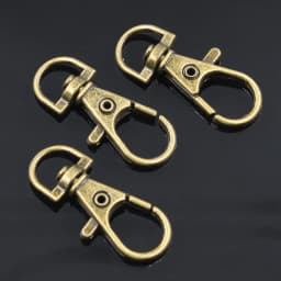 10pcs Wholesale Silver Color Rhodium Lobster Clasp Clips Key Hook Keychain Split Key Ring Findings Clasps DIY Keychains Making