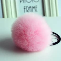 1PC Sweet girls Cute Little Girls' Pompom Hair Ties Double Pom Pom Elastic Band Hair Ropes Hair Accessories