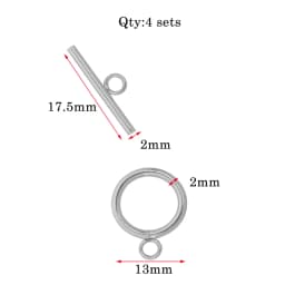 4set/lot 3 Style High Quality Stainless Steel OT Clasps Connectors for DIY Bracelet Necklace Jewelry Findings Making Accessories