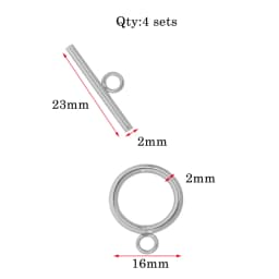 4set/lot 3 Style High Quality Stainless Steel OT Clasps Connectors for DIY Bracelet Necklace Jewelry Findings Making Accessories