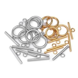 4set/lot 3 Style High Quality Stainless Steel OT Clasps Connectors for DIY Bracelet Necklace Jewelry Findings Making Accessories