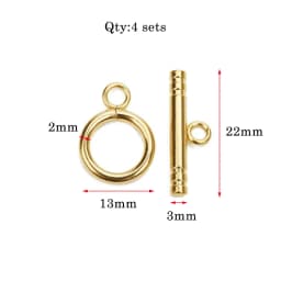 4set/lot 3 Style High Quality Stainless Steel OT Clasps Connectors for DIY Bracelet Necklace Jewelry Findings Making Accessories