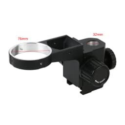 76mm Diameter Microscope Head Holder Stereo Zoom Microscope Stand Bracket Adjustable Trinocular Binocular Microscope Focus Arms