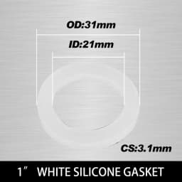 White Black 1/2" 3/4" 1"Rubber Ring Silicon PTFE Flat Gasket Sealing Ring Shower Nozzle Hose Pipe Bellows Tube Washer Ring-.-